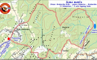 Karta - staza šuma Marča