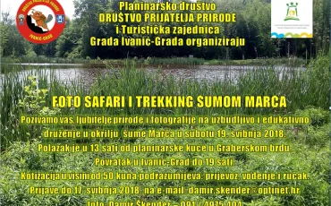 Plakat šuma Marča - trekking